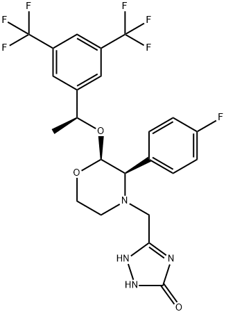 ENT-阿瑞匹坦, 172822-29-6, 结构式