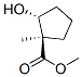 Cyclopentanecarboxylic acid, 2-hydroxy-1-methyl-, methyl ester, (1R-trans)- 结构式