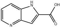 1H-ピロロ[3,2-B]ピリジン-2-カルボン酸 化学構造式