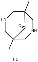1,5-dimethyl-3,7-diazabicyclo[3.3.1]nonan-9-one dihydrochloride Structure