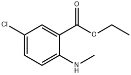 5-CHLORO-2-METHYLAMINO-BENZOIC ACID ETHYL ESTER Structure