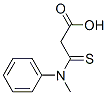 Propanoic  acid,  3-(methylphenylamino)-3-thioxo- 结构式