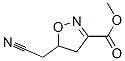 3-Isoxazolecarboxylicacid,5-(cyanomethyl)-4,5-dihydro-,methylester(9CI) 化学構造式