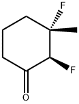Cyclohexanone, 2,3-difluoro-3-methyl-, cis- (9CI) 结构式