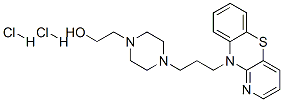 4-[3-(10H-pyrido[3,2-b][1,4]benzothiazin-10-yl)propyl]piperazine-1-ethanol dihydrochloride,17297-82-4,结构式