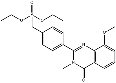 Phosphonic  acid,  [[4-(3,4-dihydro-8-methoxy-3-methyl-4-oxo-2-quinazolinyl)phenyl]methyl]-,  diethyl  ester  (9CI)|