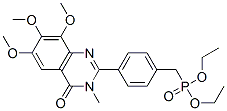 Phosphonic  acid,  [[4-(3,4-dihydro-6,7,8-trimethoxy-3-methyl-4-oxo-2-quinazolinyl)phenyl]methyl]-,  diethyl  ester  (9CI) Structure