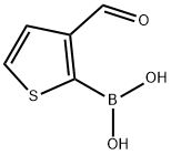 3-ホルミル-2-チオフェンボロン酸 化学構造式