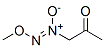 2-Propanone, 1-(methoxy-NNO-azoxy)- (9CI) Structure