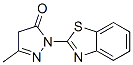 Pyrazol-5(4H)-one, 1-(2-benzothiazolyl)-3-methyl- Structure