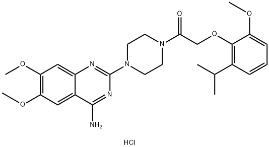 1-(4-Amino-6,7-dimethoxy-2-quinazolinyl)-4-[[2-methoxy-6-(1-methylethyl)phenoxy]acetyl]piperazinedihydrochloride|化合物 T23230