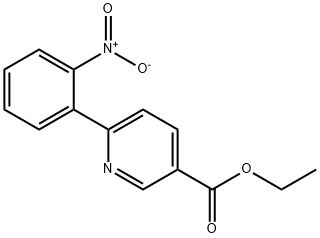 6-(2-Nitrophenyl)-nicotinic acid ethyl ester Structure