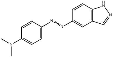 5-dimethylaminophenylazoindazole Struktur