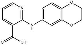 2-(2,3-dihydro-1,4-benzodioxin-6-yl)aminonicotinic acid Structure