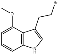 1H-INDOLE,3-(2-BROMOETHYL)-4-METHOXY- 结构式