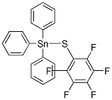 [(Pentafluorophenyl)thio]triphenylstannane|