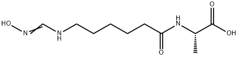 L-Alanine,  N-[6-[(hydroxyiminomethyl)amino]-1-oxohexyl]-  (9CI),173144-82-6,结构式