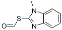 Methanethioic acid, S-(1-methyl-1H-benzimidazol-2-yl) ester (9CI) 化学構造式