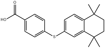 4-(5,5,8,8-tetramethyltetralin-2-yl)sulfanylbenzoic acid 结构式