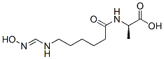 D-Alanine,  N-[6-[(hydroxyiminomethyl)amino]-1-oxohexyl]-  (9CI) 化学構造式