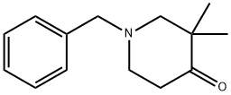 1-BENZYL-3,3-DIMETHYL-PIPERIDIN-4-ONE 化学構造式