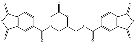 2-acetoxypropane-1,3-diyl bis(1,3-dihydro-1,3-dioxoisobenzofuran-5-carboxylate)|甘油双(脱水偏苯三酸酯)乙酸酯