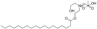 bis(2-hydroxyethyl)[2-(stearoyloxy)ethyl]ammonium acetate Structure