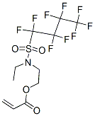 2-[ethyl[(nonafluorobutyl)sulphonyl]amino]ethyl acrylate Struktur