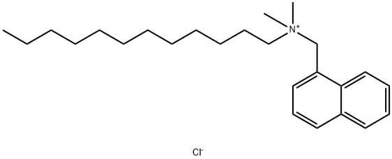 dodecyl(dimethyl)(naphthylmethyl)ammonium chloride Struktur