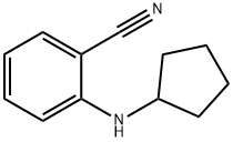 2-(cyclopentylamino)benzonitrile 结构式