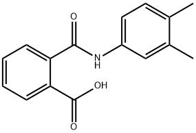 2-(3,4-二甲基苯基氨基甲酰基)安息香酸, 17332-48-8, 结构式