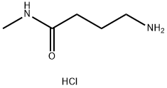 4-氨基-N-甲基丁酰胺盐酸盐 结构式
