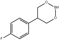 4‐(4,4,6‐トリメチル‐1,3,2‐ジオキサボリナン‐2‐イル)フルオロベンゼン 化学構造式