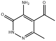 5-ACETYL-4-AMINO-6-METHYL-2H-PYRIDAZIN-3-ONE Struktur