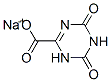 1,4,5,6-Tetrahydro-4,6-dioxo-1,3,5-triazine-2-carboxylic acid sodium salt Structure