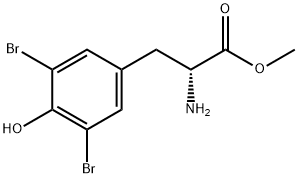 3,5-二溴-D-酪氨酸甲酯,173383-29-4,结构式