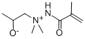 (2-ヒドロキシプロピル)ジメチル(2-メチルプロパ-2-エンアミド)アザニウム 化学構造式