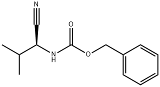 Carbamic acid, [(1S)-1-cyano-2-methylpropyl]-, phenylmethyl ester Structure