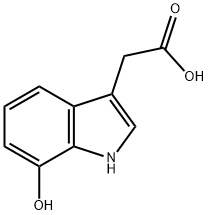 1H-Indole-3-aceticacid,7-hydroxy-(9CI) Struktur