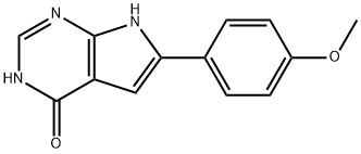 4H-Pyrrolo[2,3-d]pyriMidin-4-one, 3,7-dihydro-6-(4-Methoxyphenyl)- Struktur