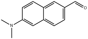 6-(ジメチルアミノ)-2-ナフトアルデヒド 化学構造式