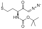 (S)-3-BOC-AMINO-1-DIAZO-5-METHYLTHIO-2-PENTANONE 结构式