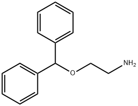 2-(ジフェニルメトキシ)エチルアミン 化学構造式