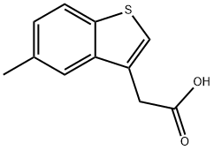 2-(5-甲基-1-苯并噻吩-3-基)乙酸,1735-12-2,结构式