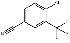 4-クロロ-3-(トリフルオロメチル)ベンゾニトリル 化学構造式
