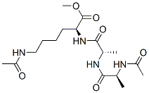 N6-Acetyl-N2-[N-(N-acetyl-L-alanyl)-L-alanyl]-L-lysine methyl ester 结构式