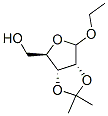 D-Ribofuranoside, ethyl 2,3-O-(1-methylethylidene)- (9CI) Structure