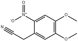 (4,5-DIMETHOXY-2-NITRO-PHENYL)-ACETONITRILE 化学構造式