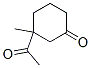 Cyclohexanone, 3-acetyl-3-methyl- (9CI) Struktur