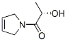 1H-Pyrrole, 2,5-dihydro-1-(2-hydroxy-1-oxopropyl)-, (S)- (9CI) 结构式